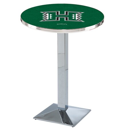 Holland Bar Stool Co 36" Chrome Hawaii Pub Table L217C3628Hawaii